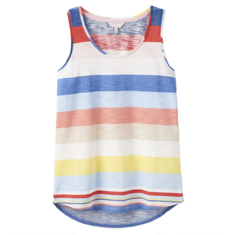 Joules Bo Stripe Striped Jersey Vest - Blue Multi Stripe 